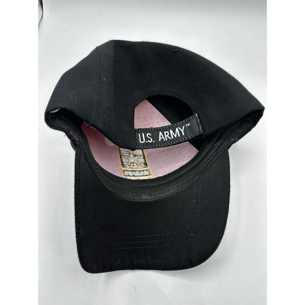U.S. Warriors Proud U.S. Army Mom Baseball Cap Hat Pink Black Official Licensed - Picture 9 of 13